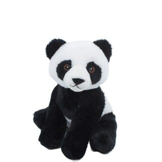 Ülő plüss panda, 16 cm