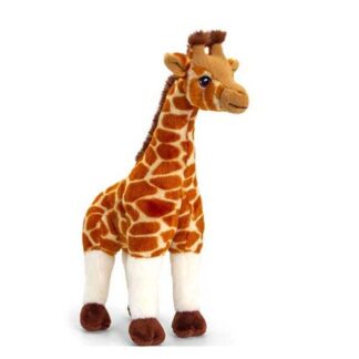 Plüss zsiráf, hímzett szemekkel, 30 cm (Keel Toys)