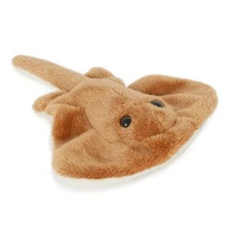 Élethű világosbarna plüss bébirája, 13 cm (Semo)