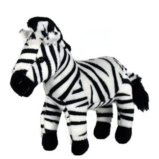 Élethű plüss zebra, 20 cm