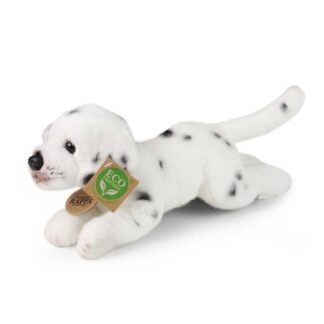 Élethű fekvő kölyök dalmata plüss kutya, 25 cm (Rappa)