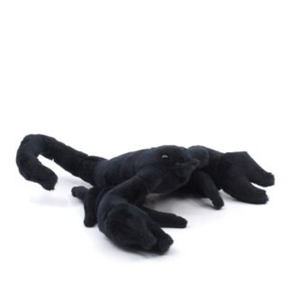 Élethű fekete plüss skorpió, 26 cm (Cornelissen)