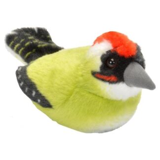 Élethű plüss zöld küllő madár hanggal, 14 cm (Wild Republic)