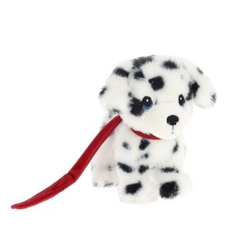 Álló plüss dalmata kölyök kutya pórázzal, 14 cm (Keel Toys)