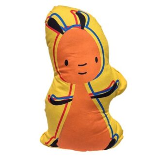 Bing nyuszi és barátai: Flop alakú formapárna, narancssárga színű díszpárna, 41 cm