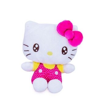 Hello Kitty: Rózsaszín masnis, rózsaszín ruhás, illatos plüss, 16 cm