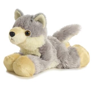 Woolsey, a fekvő plüss farkas kölyök, 20 cm (Aurora, Mini Flopsies)