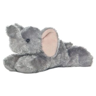 Ellie, a fekvő plüss elefánt, 20 cm (Aurora, Mini Flopsies)