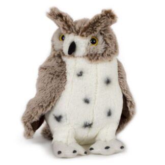 Élethű, foltos plüss bagoly, 20 cm (Semo, Softies)