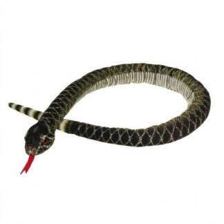 Élethű plüss csörgőkígyó csörgővel, 100 cm (Cornelissen)