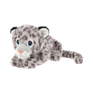 Fekvő, plüss hóleopárd kölyök, 35 cm (Keel Toys, Keeleco)