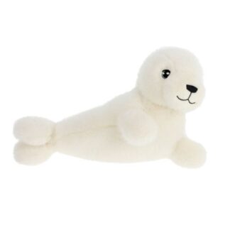 Fehér plüss fóka, 30 cm (Keel Toys, Keeleco)