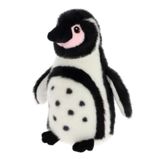 Élethű, álló plüss Humboldt-pingvin, 20 cm (Keel Toys, Keeleco)