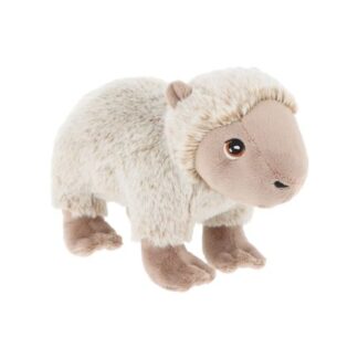 Álló, krém színű plüss capybara vízidisznó, 20 cm (Keel Toys, Keeleco)