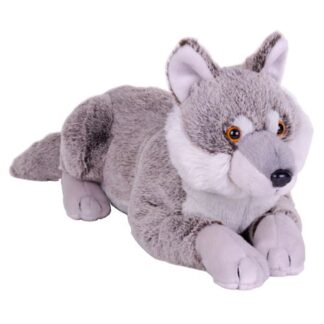 Átölelhető, fekvő plüss farkas, 45 cm (Wild Republic, Earthkins)