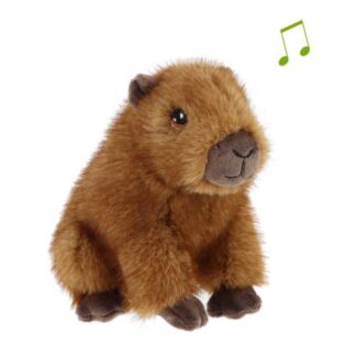 Élethű plüss capybara vízidisznó hanggal, 15 cm (Keel Toys, Keeleco)