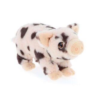 Álló, foltos plüss malac, 18 cm (Keel Toys, Keeleco)