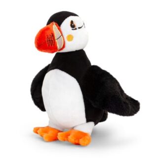 Élethű lunda (puffin) plüss madár, 20 cm (Keel Toys)