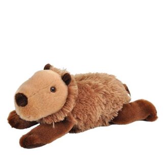 Átölelhető fekvő, bolyhos plüss capybara vízidisznó, 30 cm (Wild Republic, Ecokins)