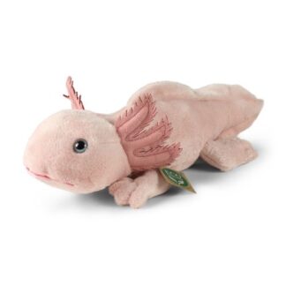 Élethű, rózsaszín plüss axolotl, 33 cm (Rappa)