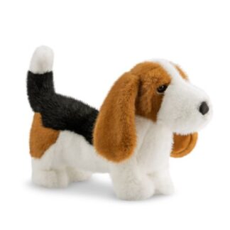 Duke, az élethű álló basset hound plüss kutya, 36 cm (Aurora, Borealis)