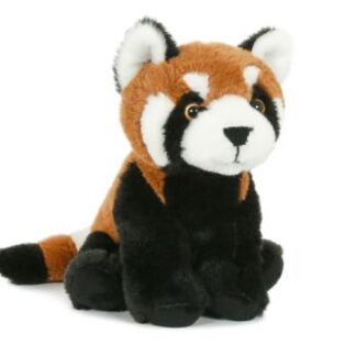 Élethű, ülő plüss vörös panda kölyök, 18 cm (Semo, Softbabies)