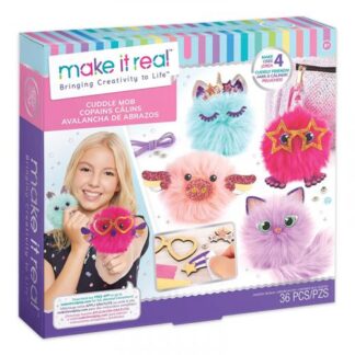 Kreatív szőrgombóc készítő játék, 4 db-os (Make It Real)