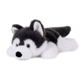 Fekvő, puha plüss husky kutya, 25 cm (Semo, Fluffies)