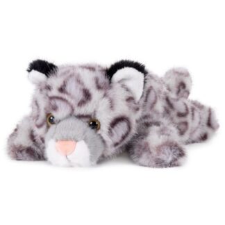 Fekvő, puha plüss hóleopárd, 25 cm (Semo, Fluffies)