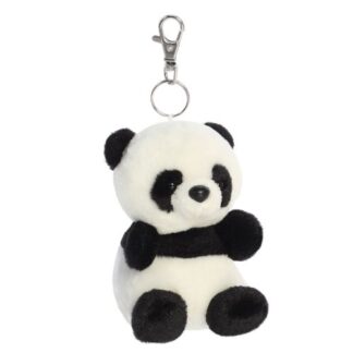 Bamboo, az ülő plüss panda kulcstartó, 10 cm (Aurora, Palm Pals)