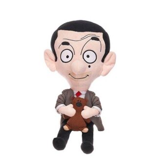 Mr. Bean: Mr. Bean plüssfigura Teddy macival a kézben, 25 cm