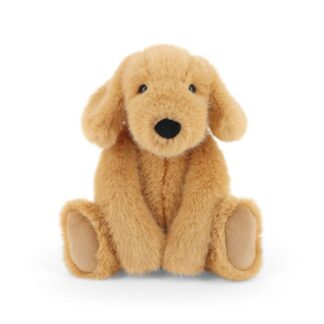 Ülő, pihe-puha plüss barna kölyök kutya, 20 cm (Keel Toys, Keeleco Enchanted World)