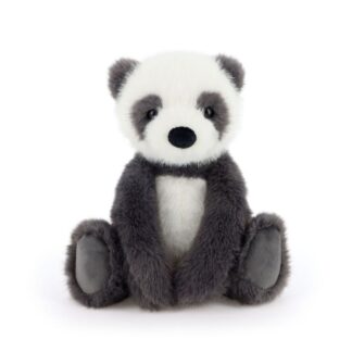 Ülő, pihe-puha plüss panda, 20 cm (Keel Toys, Keeleco Enchanted World)